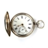 A 19th century silver-cased full hunter key-wind pocket watch, by Stewart Dawson & Co of