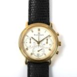 BLANCPAIN - an 18ct gold Villeret automatic chronograph wristwatch, ref. 1185-1418-55, circa