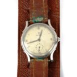 ROLEX - a stainless steel mechanical wristwatch, ref. 4542, circa 1950s, Art Deco style case with