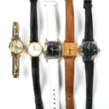 5 lady's wristwatches, including Longines, Eterna-Matic, Sekonda etc (5) Lot sold as seen unless