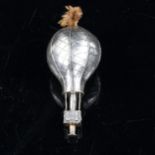 WMF - a novelty silver plated hot air balloon servant's bell push, early 20th century, length 9cm