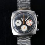 BREITLING - a stainless steel Top Time mechanical chronograph wristwatch, ref. 814, circa 1960s,