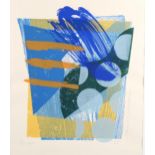 Colour screenprint, abstract, indistinctly signed in pencil, artist's proof no. 7/7, image 57cm x