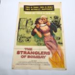 The Stranglers of Bombay (1960), American One Sheet film poster, Hammer Films, 41 x 27"