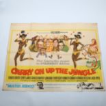 Carry On Up The Jungle (1970) British Quad film poster, 30 x 40"