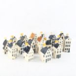 **DESCRIPTION CHANGE** A collection of *KLM* Bols novelty bottles, in the form of Amsterdam houses