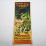 The Revenge of Franenstein (1958) American Insert film poster, Columbia Productions, 36 x 14"