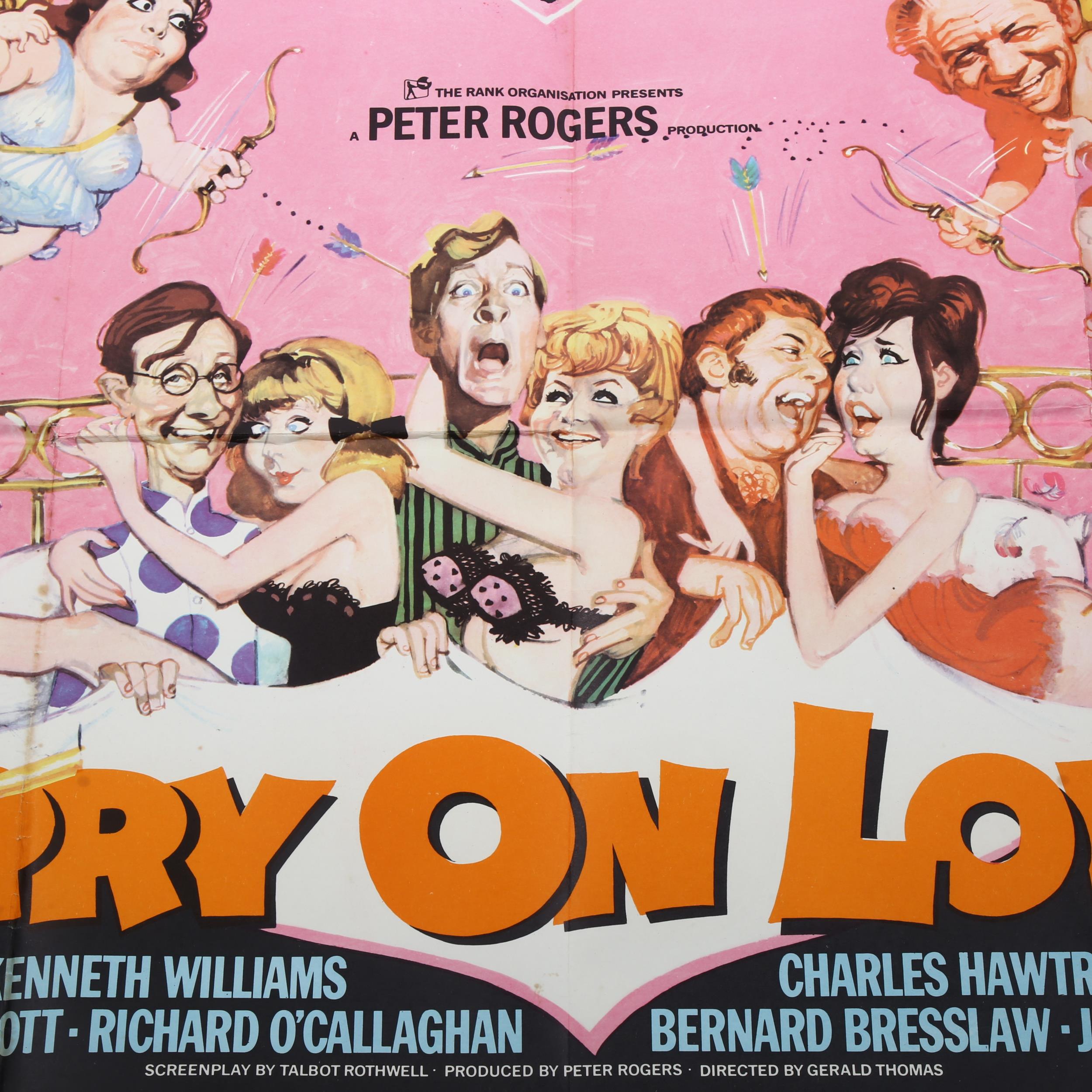 Carry on Loving (1970) British Quad film poster, 30 x 40" - Image 2 of 3