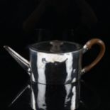 A George III silver oval teapot, by Andrew Fogelberg and Stephen Gilbert, hallmarks London 1786,