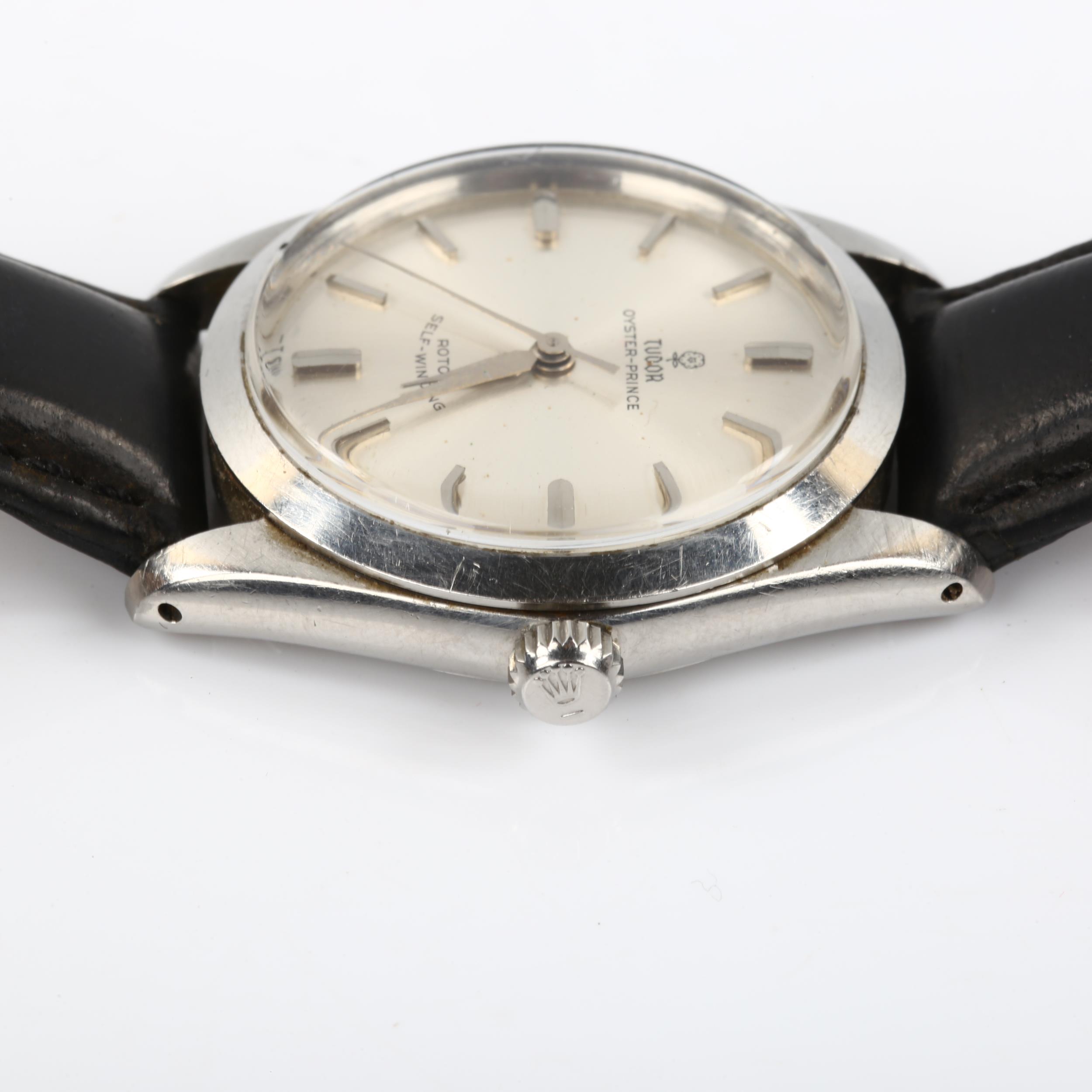 TUDOR - a Vintage stainless steel Oyster-Prince automatic wristwatch, ref. 7995, circa 1960, - Image 3 of 5