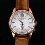 LINKS OF LONDON - a rose gold plated stainless Regent quartz wristwatch, ref. 6010.1464, mother-of-