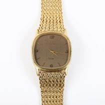OMEGA - a Vintage gold plated stainless steel Deville quartz bracelet watch, ref. 1365, circa 1980s,