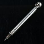 SAMPSON MORDAN & CO - a Victorian novelty silver figural propelling pencil, with double-headed