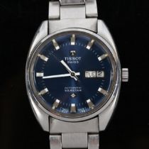 TISSOT - a stainless steel Seastar automatic bracelet watch, ref. 46660-4X, blue dial with steel