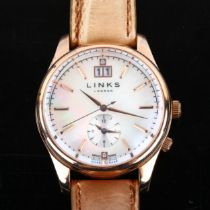LINKS OF LONDON - a rose gold plated Regent stainless steel quartz wristwatch, ref. 6010.1464,