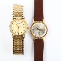 2 wristwatches, comprising Rotary quartz and Waldman, both working order (2)