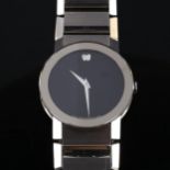 MOVADO - a stainless steel Museum quartz bracelet watch, ref. 84 G1 2896, mirror dial with