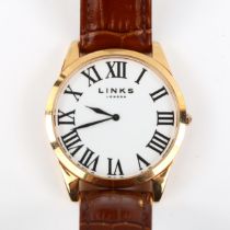 LINKS OF LONDON - a rose gold plated stainless steel quartz wristwatch, ref. 6020.1181, white dial