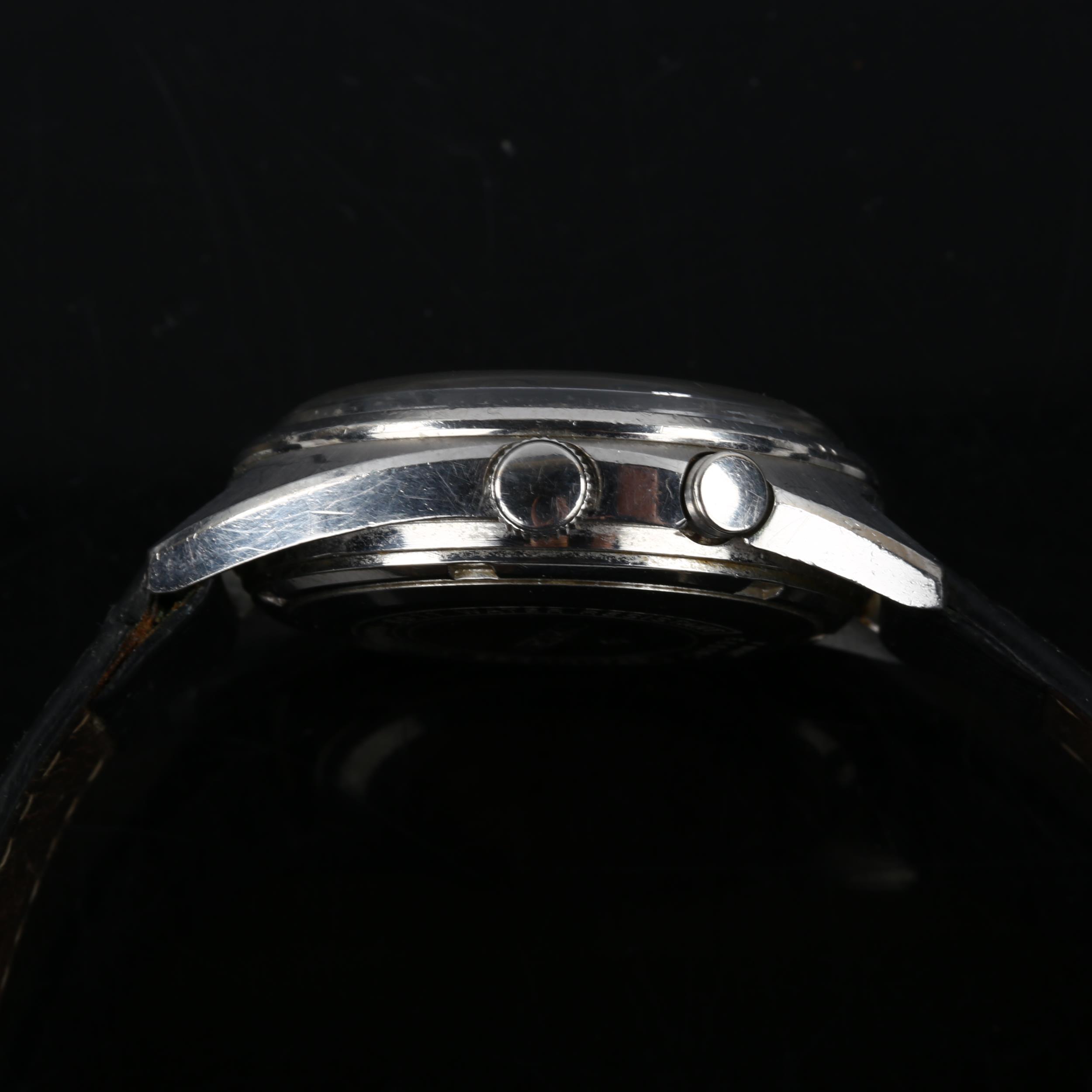 SEIKO - a Vintage stainless steel Bell-Matic automatic wristwatch, ref. 4006-6011, silvered dial - Image 4 of 5