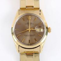 **WITHDRAWN** ROLEX - a gold plated stainless steel 'Golden Egg' Oyster perpetual date automatic