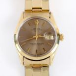 **WITHDRAWN** ROLEX - a gold plated stainless steel 'Golden Egg' Oyster perpetual date automatic