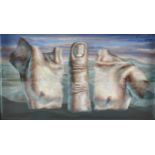 Ricardo Cinalli (born 1948), pastel on paper, surrealist composition, signed and dated 1994, in