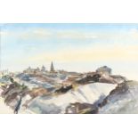 Hector Whistler, watercolour, Toledo 1957, signed, 35cm x 55cm, framed, provenance: Abbott &