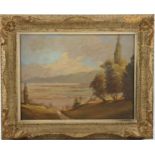 George Catty, oil on canvas, landscape, signed, 30cm x 40cm, framed