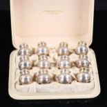 GORHAM - a set of 12 American sterling silver pepperettes, model no. A3134, height 3.5cm, 3.8oz