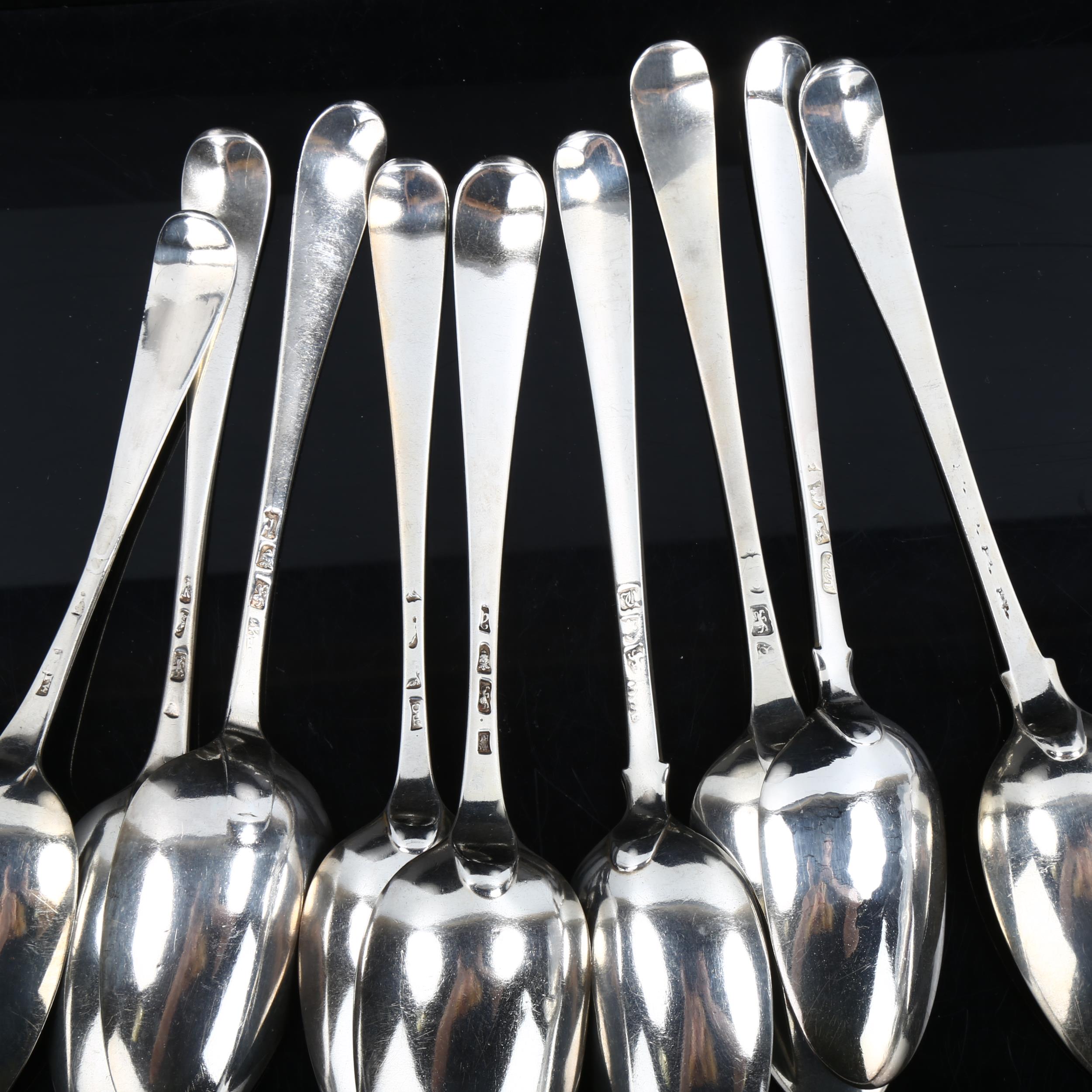Various Antique silver spoons, including George II, 16.9oz total Lot sold as seen unless specific - Image 2 of 2