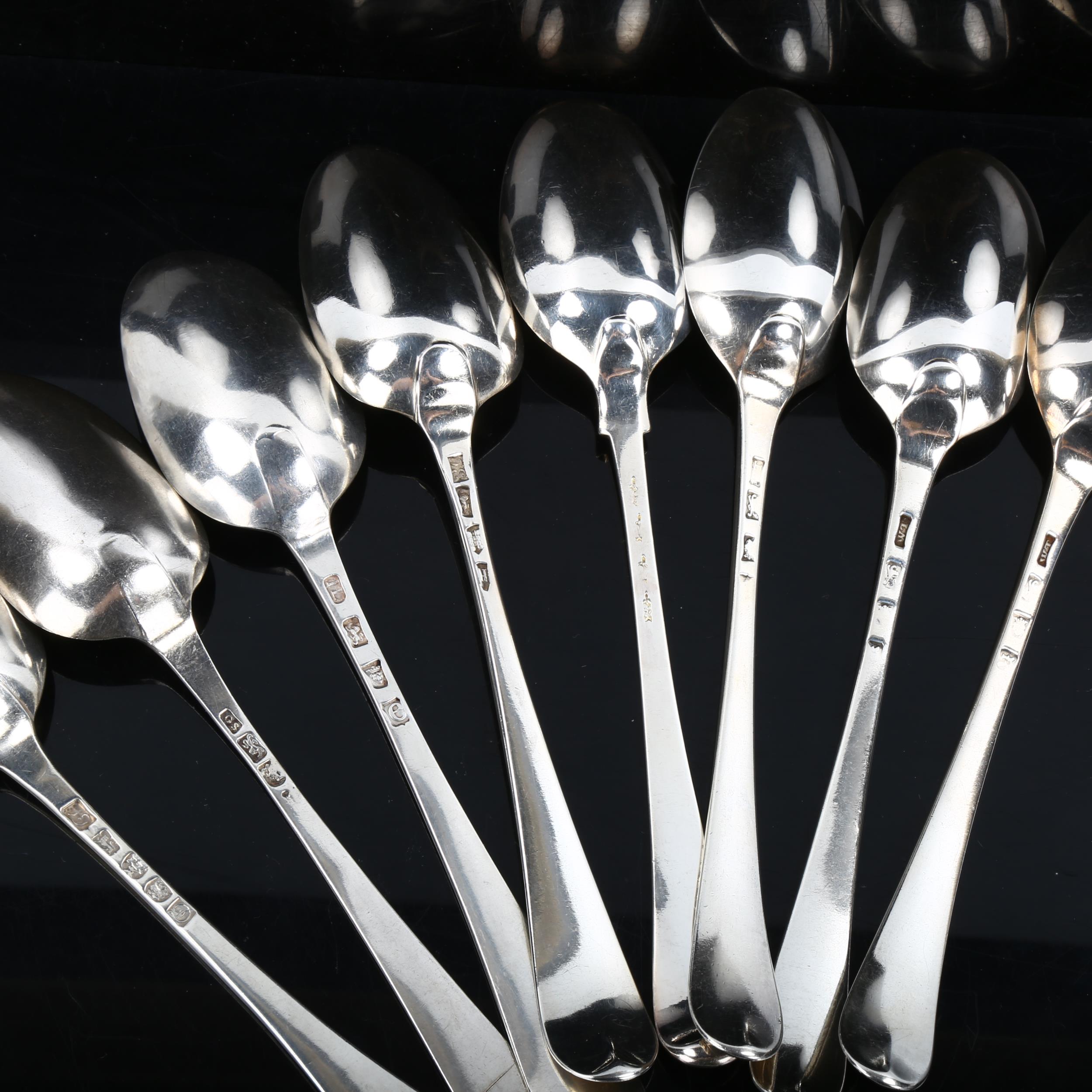Various Antique silver spoons, including George II, 16.1oz total Lot sold as seen unless specific - Image 2 of 2