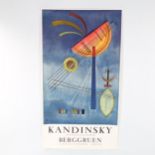 2 Kandinsky Gallery advertising poster prints, unframed (2)