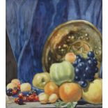 Margaret Rayley, watercolour, still life, signed, 34cm x 30cm, framed Good condition, no foxing,