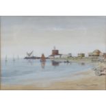 Kenneth Holmes (1902 - 1994), watercolour, coastal scene Rhodes, signed, 28cm x 34cm, framed