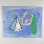 Alistair Grant, gouache?, abstract, 44cm x 56cm, unframed Good condition