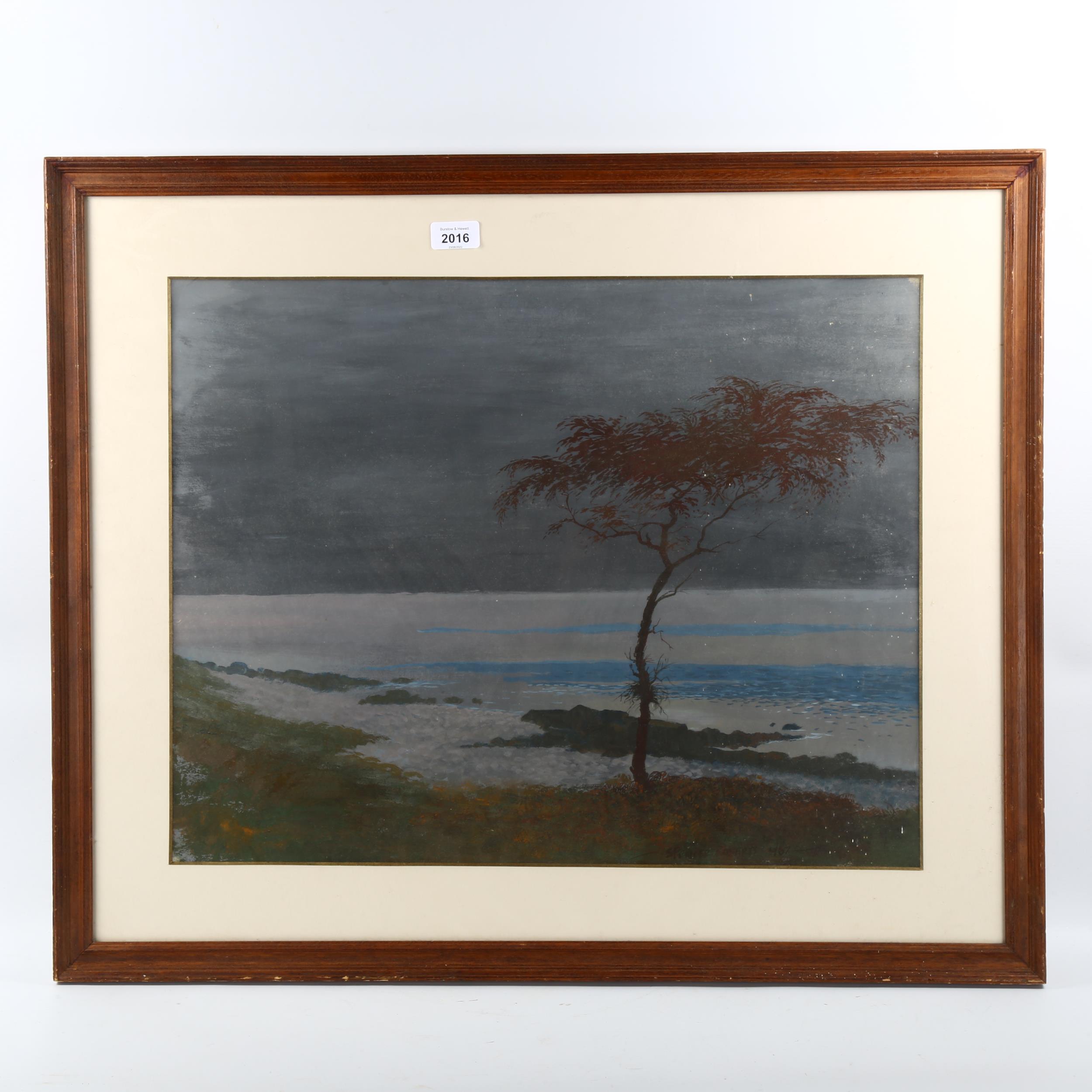 Spencer Roberts, watercolour, coastal scene, signed and dated 1967, 46cm x 58cm, framed Good - Image 2 of 4