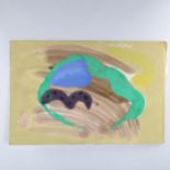 Alistair Grant, gouache, abstract, 39cm x 59cm, unframed Good condition