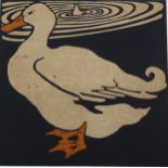 William Nicholson (1872-1949), lithograph in colours on paper, The Lucky Duck from The Square Book