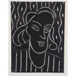 Henri Matisse, lino-cut print, Teeny, published by XXe Siecle, sheet size 31cm x 24cm, framed Slight