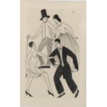 Eric Gill (1882-1940), original limited edition copper plate engraving on wove paper, Clothes, for