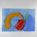 Alistair Grant, gouache?, abstract, 39cm x 56cm, unframed Good condition