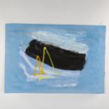 Alistair Grant, gouache?, abstract, 39cm x 57cm, unframed Good condition