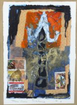 Pat O'Hara (born 1936), mixed media on paper, Taken From Thailand, inscribed in pencil 1990, sheet