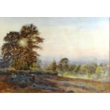 Clara Hannett, watercolour, landscape, 1994, 36cm x 50cm, framed Very slight paper discolouration at