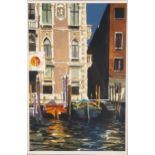 Donald Hamilton Fraser, lithograph, Venice canal, signed in pencil, no. 136/175, image 46cm x