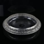 RENE LALIQUE - Marguerites pattern glass bowl, with frosted relief moulded flowerhead design