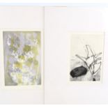 Camille Bryen, Fiorini and Enrique Zanarth, 3 etchings, published Paris circa 1960s, mounted Good