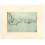 Laurence Stephen Lowry (1887 - 1976), lithograph, Deal, signed in pen with blind stamp, image 17cm x