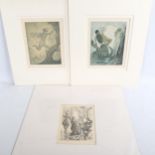 Andre Lambert, 2 Classical etching/aquatint from an edition of 180 copies, and Mariano Andreu,