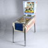 Gottleib's square head pinball machine, 1963, the illuminated upper part reputedly depicting a